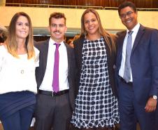 Solenidade de lançamento dos núcleos especializados da Defensoria Pública do Paraná na Assembleia Legislativa.
