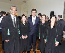 Os atuais defensores públicos Sérgio Parigot de Souza, Yara Stroppa, Suzete de Fatima Guerra e Vania Maria Forlin.