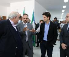 Defensor público-geral Eduardo Abraão na inauguração da nova sede do PROCON no centro de Curitiba.