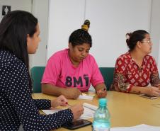 Encontro entre Núcleos da Defensoria Pública e a Secretaria das Mulheres Catadoras do Paraná.