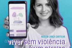 NUDEM lança cartilha 'Viver sem Violência é um Direito'.