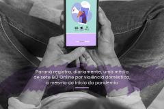 Paraná registra, diariamente, uma média de sete BO Online por violência doméstica, a mesma do início da pandemia