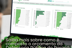 Saiba mais sobre como é composto o orçamento da Defensoria Pública do Paraná