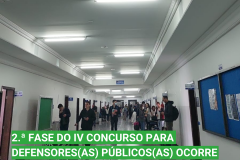 2.ª fase do IV Concurso para Defensores(as) Públicos(as) ocorre neste domingo (15/05)