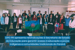 DPE-PR apresenta reivindicações à Secretaria de Estado da Educação para garantir acesso à educação a povos indígenas e comunidades tradicionais do Paraná