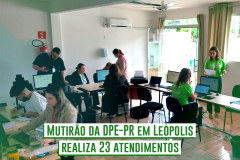 Mutirão da DPE-PR em Leópolis realiza 23 atendimentos