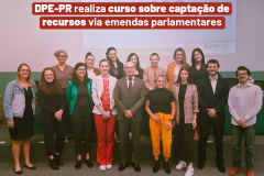 DPE-PR realiza curso sobre captação de recursos via emendas parlamentares