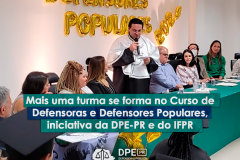 Mais uma turma se forma no Curso de Defensoras e Defensores Populares, iniciativa da DPE-PR e do IFPR