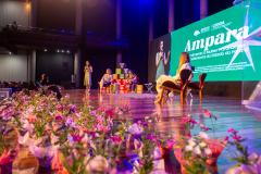 Imagem horizontal colorida de um palco onde é realizada uma oficina de capacitação sobre o Projeto Ampara da DPE-PR. 