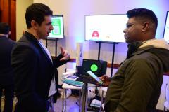 Imagem com foto de cobertura da feira de tecnologia do 1º Congresso de Tecnologia das Defensorias