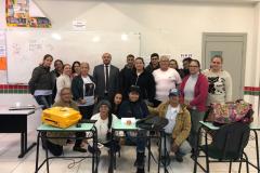 Os alunos do curso Defensores e Defensoras Populares, do município de Paranaguá, proporcionaram a visita do coordenador do Núcleo da Infância e Juventude (NUDIJ), Marcelo Diniz. 