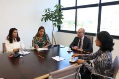 A secretária municipal de Porto Velho deslocou-se até a DPPR em busca de orientação para os projetos de regularização fundiária de Porto Velho.