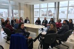 Representantes da DPPR participam de reunião para debater questões relacionadas à gestantes em situação de rua
