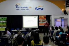 Assistente Social da sede Cascavel da DPPR palestra no Programa Mesa Brasil
