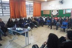 Defensoria Pública de Guarapuava desenvolve projeto de Lei Maria da Penha na escola.