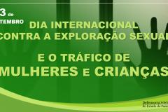 Dia Internacional Contra a Exploração Sexual e o Tráfico de Mulheres e Crianças 