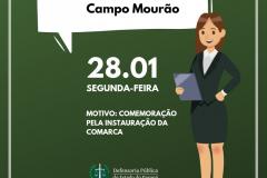 Suspensão de Expediente: Campo Mourão
