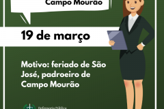 Suspensão de expediente: Campo Mourão
