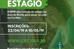 Estágio em Curitiba para atuação na Vara de Registros Públicos