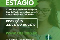 Estágio em Curitiba para atuação na sede de Santa Felicidade