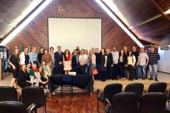 Participantes do evento de lançamento do Plano Regional de Enfrentamento à Violência Sexual Contra Crianças e Adolescentes do Boqueirão.