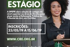 DPEPR abre vagas de estágio em Curitiba