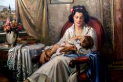"Mãesinha", do pintor brasileiro Manuel Madruga (1872 - 1951)