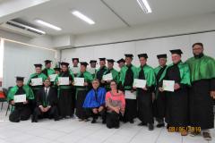 Formandos e realizadores da turma de operadores em direitos étnicos e coletivos Ilhéus do Rio Paraná.