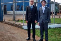 O coordenador do Grupo de Trabalho de Execução Penal da Defensoria Pública do Paraná, Eduardo Pião Ortiz Abraão, e o defensor público Adriano da Silva Araújo. 