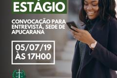 DPE-PR divulga lista dos convocados para entrevista, na sede de Apucarana