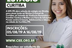 DPE-PR abre vagas de estágio em Curitiba