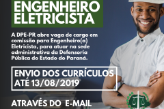 Os(as) interessados(as) devem enviar seus  currículos para o email engenharia@defensoria.pr.def.br até o dia 13/08.