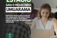 DPE-PR divulga resultado do processo seletivo em Umuarama