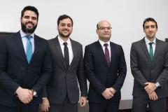 Da esquerda para a direita, dr. Pedro Henrique Piro Martins, dr. Caue Bouzon Machado Freire Ribeiro, dr. Eduardo Abraão e dr. Tales Miletti Dutervil Cury