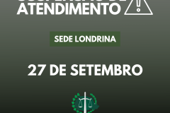 Suspensão de atendimento: Sede Londrina