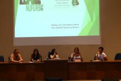 Painel “Morar com Dignidade”, mediado por Antonio Miranda e Violeta Caldeira e palestrado pela defensoria pública coordenadora do NUFURB, dra. Olenka Lins e Silva e pelo representante da TETO, Lucas Kogut.