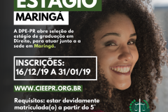 DPE-PR abre vaga de estágio em Maringá