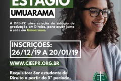 DPE-PR abre vaga de estágio em Umuarama
