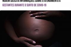 NUDEM solicita informações sobre o atendimento a gestantes durante o surto de COVID-19