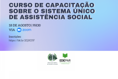 Capacitação sobre o Sistema Único de Assistência Social (SUAS)