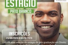 DPE-PR de Pato Branco abre vaga de estágio em Pós-Graduação