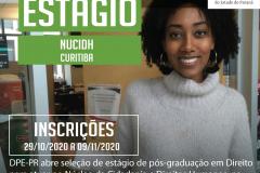 DPE-PR abre vagas de estágio em Curitiba para Pós-Graduação.