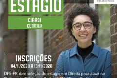 DPE-PR abre vagas de estágio em Curitiba.