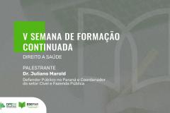EDEPAR promove V semana de formação continuada 