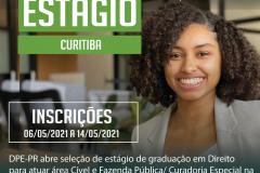 DPE-PR abre processo de estágio para atuar na Sede de Curitiba