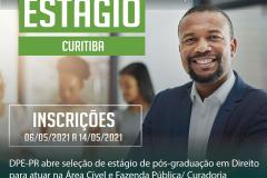 DPE-PR abre vaga de estágio de Pós-graduação em Direito