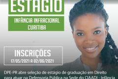 DPE-PR abre processo de estágio para atuar na Sede de Curitiba