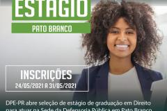 DPE-PR abre vagas de estágio em Pato Branco
