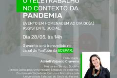 DPE-PR realiza evento em homenagem ao Dia da (o) Assistente Social.