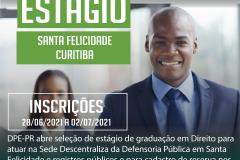 DPE-PR abre processo seletivo de estágio para graduandos de Direito.